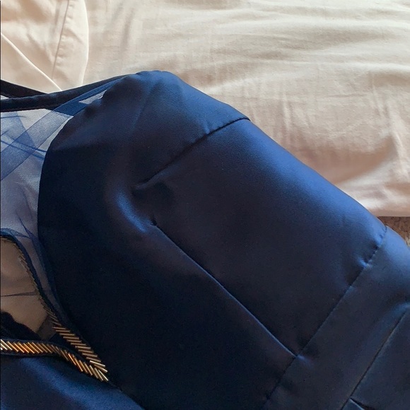 Navy formal dress size L - Picture 5 of 6